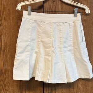 No Boundaries Cream Mini Skirt